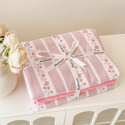 91家纺网 家纺一手货源 找家纺 （总）喜四方 2025新款全棉A类母婴级抗菌全棉双层纱四件套