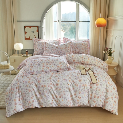 91家纺网 家纺一手货源 找家纺 （总）启航家居 2025春夏全棉铂金棉数码印花四件套