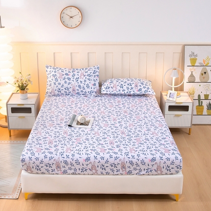 91家纺网 家纺一手货源 找家纺 （总）帛洵 2025新款舒适亲肤加厚130克植物羊绒印花床笠