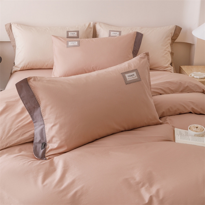 91家纺网 家纺一手货源 找家纺 艾莱家纺 2025新款A类精梳贴布纯棉刺绣花四件套-星澜 星澜-美拉德