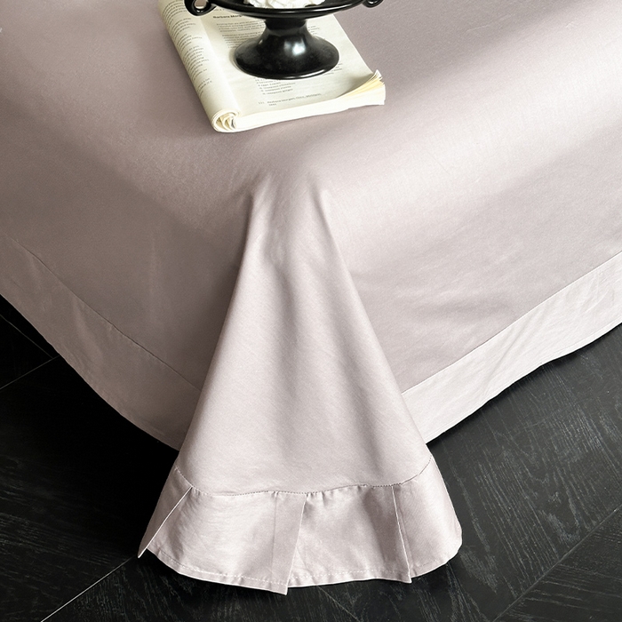 91家纺网 家纺一手货源 找家纺 蓝邻家纺 2025年新款全棉法式复古真丝绉花边四件套系列 牧野繁花