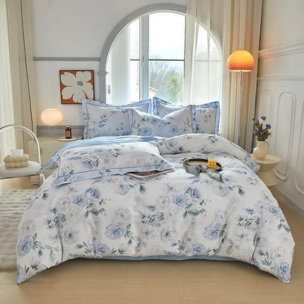 91家纺网 家纺一手货源 找家纺 （总）启航家居 2025春夏全棉铂金棉数码印花四件套