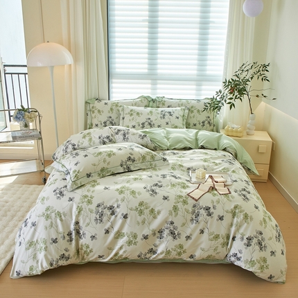 91家纺网 家纺一手货源 找家纺 （总）启航家居 2025春夏全棉铂金棉数码印花四件套