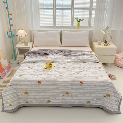 91家纺网 家纺一手货源 找家纺 （总）悦织湾2025新款亲肤水洗棉夏被印花纯色升级版芦荟棉夏凉被空调被跑量款