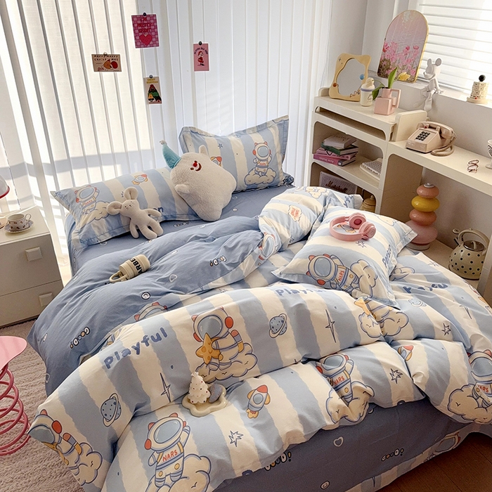 91家纺网 家纺一手货源 找家纺 于果 2025款全棉13370四件套（2） 遨游星际