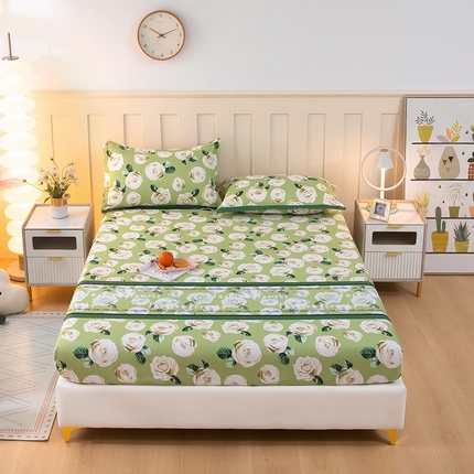 91家纺网 家纺一手货源 找家纺 （总）帛洵 2025新款舒适亲肤加厚130克植物羊绒印花床笠