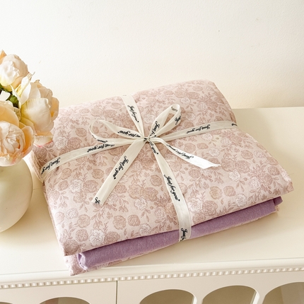 91家纺网 家纺一手货源 找家纺 （总）喜四方 2025新款全棉A类母婴级抗菌全棉双层纱四件套