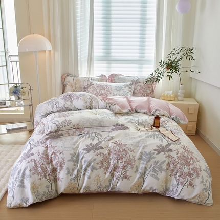 91家纺网 家纺一手货源 找家纺 （总）启航家居 2025春夏全棉铂金棉数码印花四件套