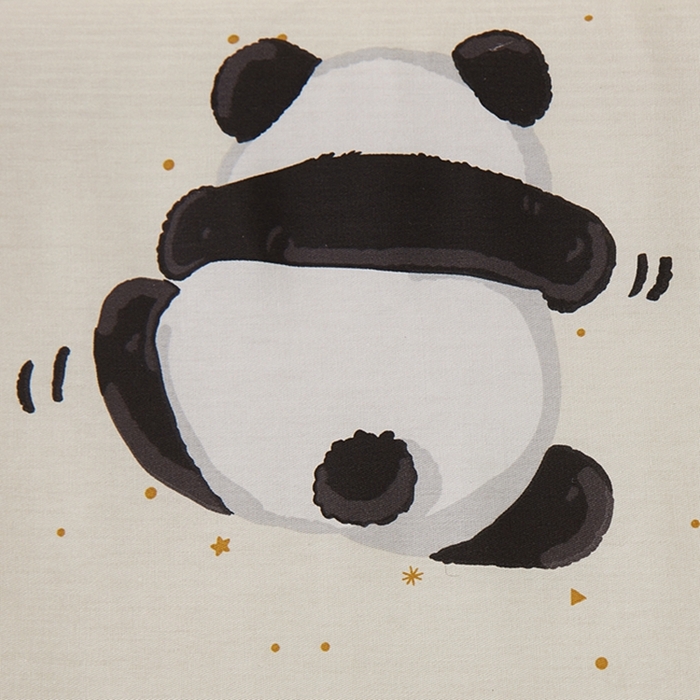 91家纺网 家纺一手货源 找家纺 翎盈家纺 2025新款纯棉小清新乳胶枕专用枕套 字母熊猫