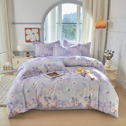 91家纺网 家纺一手货源 找家纺 （总）启航家居 2025春夏全棉铂金棉数码印花四件套