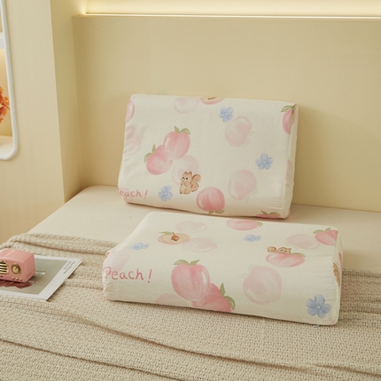 91家纺网 家纺一手货源 找家纺 （总）翎盈家纺 2025新款纯棉小清新乳胶枕专用枕套