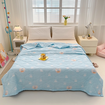 91家纺网 家纺一手货源 找家纺 （总）悦织湾2025新款芦荟棉亲肤绒夏被钻石绒超声波夏凉被批发福利赠品礼品被