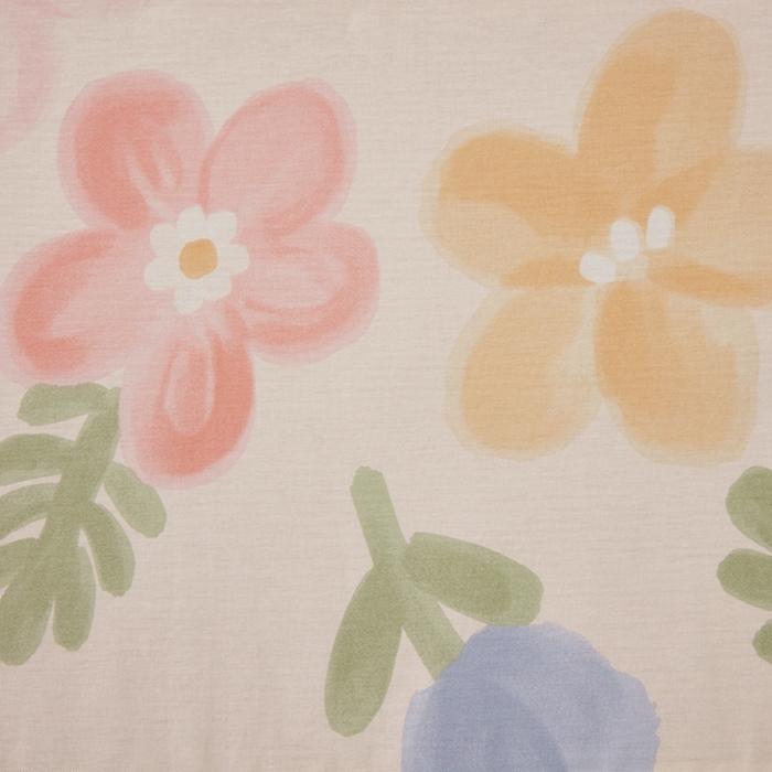 91家纺网 家纺一手货源 找家纺 翎盈家纺 2025新款纯棉小清新乳胶枕专用枕套 花蜜悠然