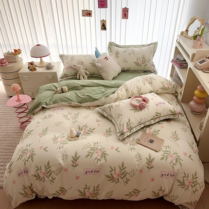 于果 2025款全棉13370四件套（2） 扶绿花园