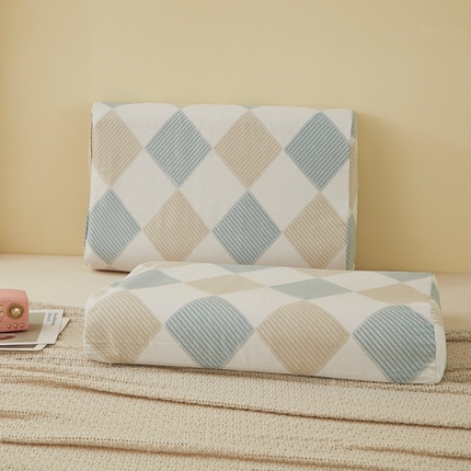 91家纺网 家纺一手货源 找家纺 （总）翎盈家纺 2025新款纯棉小清新乳胶枕专用枕套