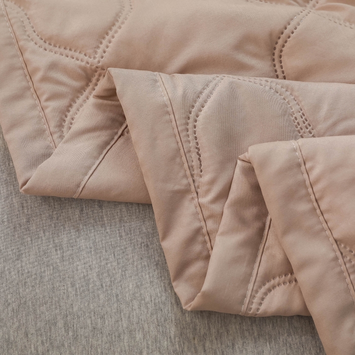 91家纺网 家纺一手货源 找家纺 悦织湾2025新款亲肤水洗棉夏被印花纯色升级版芦荟棉夏凉被空调被跑量款 纯色-夏被-驼