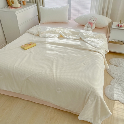 91家纺网 家纺一手货源 找家纺 （总）悦织湾家纺 2025新款华夫格提花夏凉被夏被轻奢时尚空调被