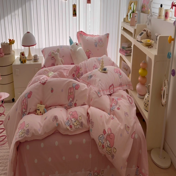 91家纺网 家纺一手货源 找家纺 于果 2025款全棉13370四件套（2） 可乐贝儿