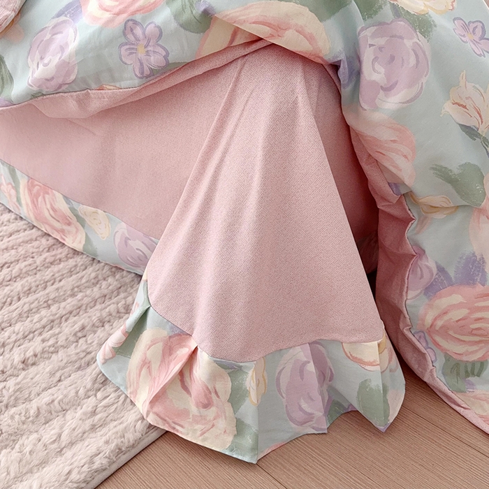 91家纺网 家纺一手货源 找家纺 于果 2025款全棉13370四件套（2） 花幽兰