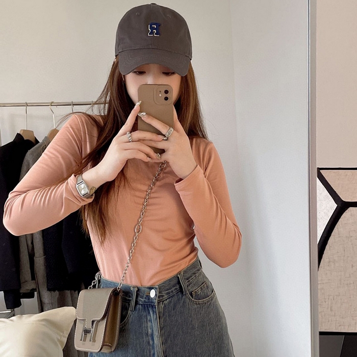 91家纺网 家纺一手货源 找家纺 （总）妍景家居生活馆 2024新款12色恒温半高领打底衫家居服