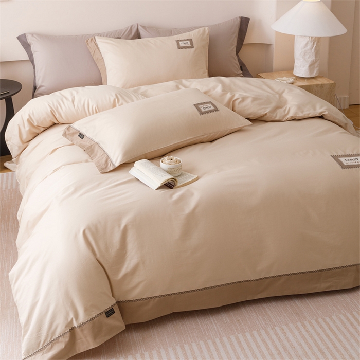 91家纺网 家纺一手货源 找家纺 艾莱家纺 2025新款A类精梳贴布纯棉刺绣花四件套-星澜 星澜-小米