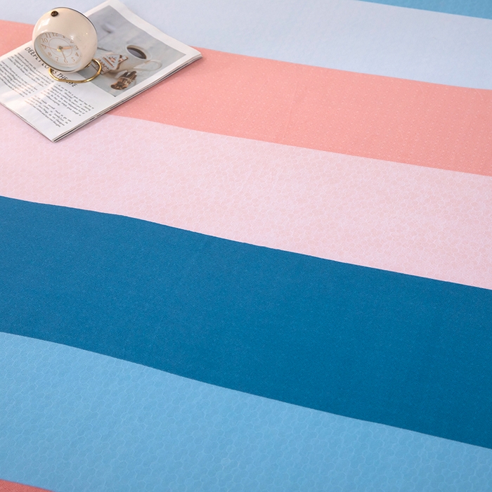 91家纺网 家纺一手货源 找家纺 帛洵 2025新款舒适亲肤加厚130克植物羊绒印花床笠 彩色格调