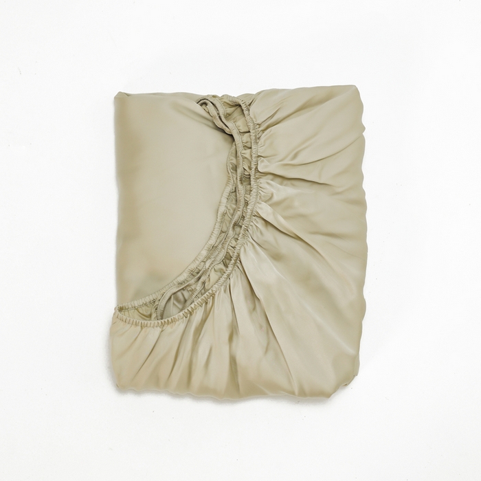 91家纺网 家纺一手货源 找家纺 法芙娜家纺 2025新款兰精天丝60天丝床笠 浅浅绿