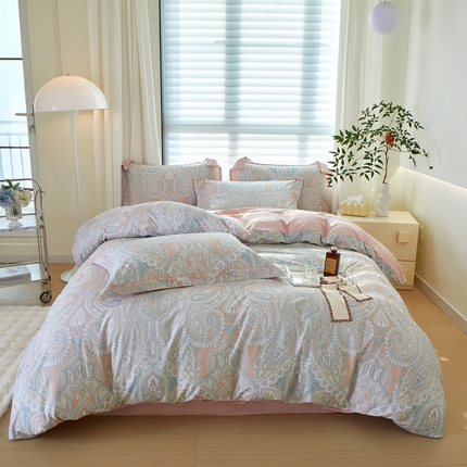 91家纺网 家纺一手货源 找家纺 （总）启航家居 2025春夏全棉铂金棉数码印花四件套