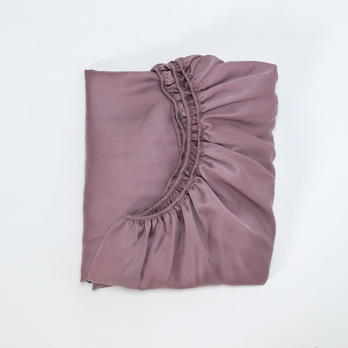 91家纺网 家纺一手货源 找家纺 法芙娜家纺 2025新款兰精天丝60天丝床笠 葡萄紫