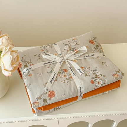 91家纺网 家纺一手货源 找家纺 （总）喜四方 2025新款全棉A类母婴级抗菌全棉双层纱四件套