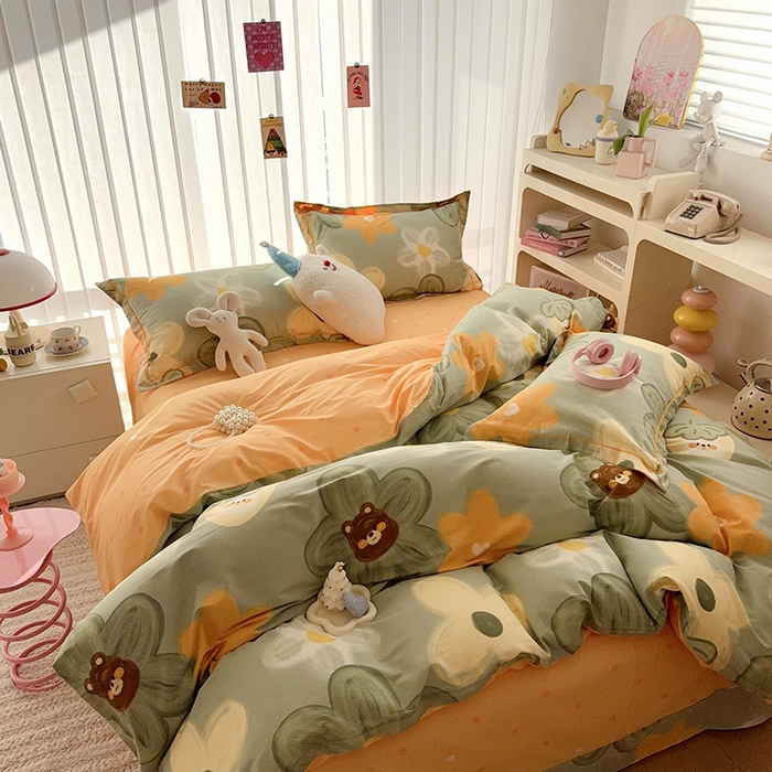 91家纺网 家纺一手货源 找家纺 于果 2025款全棉13370四件套（2） 花梦乐园