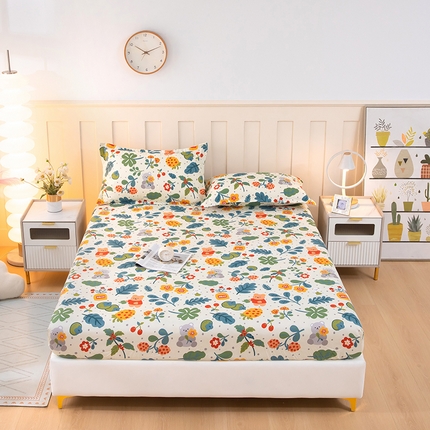 91家纺网 家纺一手货源 找家纺 （总）帛洵 2025新款舒适亲肤加厚130克植物羊绒印花床笠