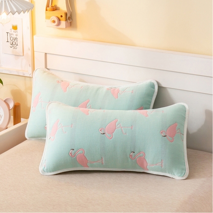 91家纺网 家纺一手货源 找家纺 （总）朴尔家纺-毛巾被 2025新款全棉卡通六层纱布儿童枕套