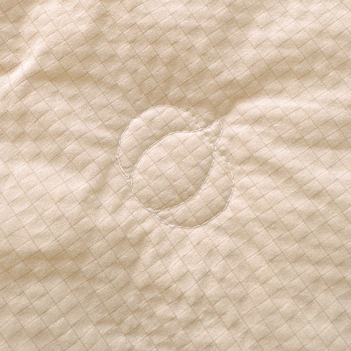 91家纺网 家纺一手货源 找家纺 睡棉坊 2025新款A类泡泡棉夏被韩版原创设计刺绣款空调被夏凉被 香槟色