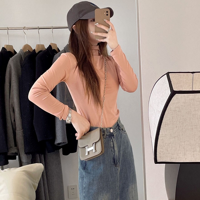 91家纺网 家纺一手货源 找家纺 （总）妍景家居生活馆 2024新款12色恒温半高领打底衫家居服