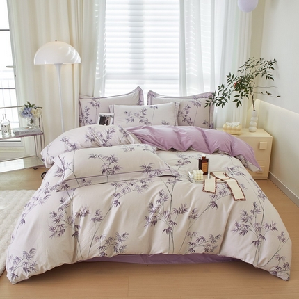 91家纺网 家纺一手货源 找家纺 （总）启航家居 2025春夏全棉铂金棉数码印花四件套