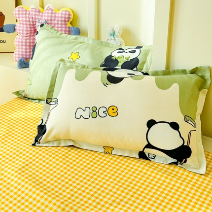 绒裕家纺 2025新款植物羊绒直播热款130克加厚磨毛单品枕套系列 国宝