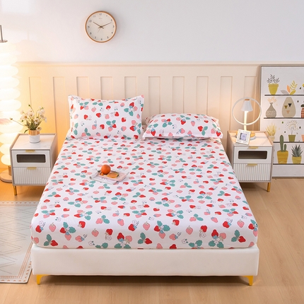 91家纺网 家纺一手货源 找家纺 （总）帛洵 2025新款舒适亲肤加厚130克植物羊绒印花床笠