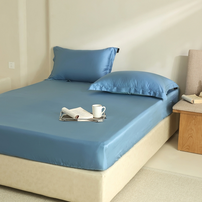 91家纺网 家纺一手货源 找家纺 法芙娜家纺 2025新款兰精天丝60天丝床笠 合金兰