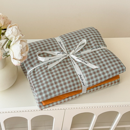 91家纺网 家纺一手货源 找家纺 （总）喜四方 2025新款全棉A类母婴级抗菌全棉双层纱四件套