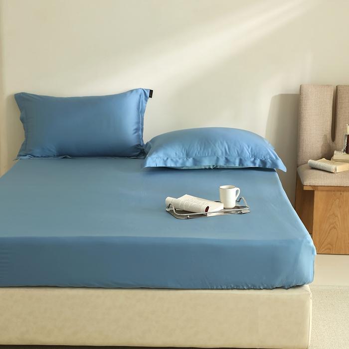 91家纺网 家纺一手货源 找家纺 法芙娜家纺 2025新款兰精天丝60天丝床笠 合金兰