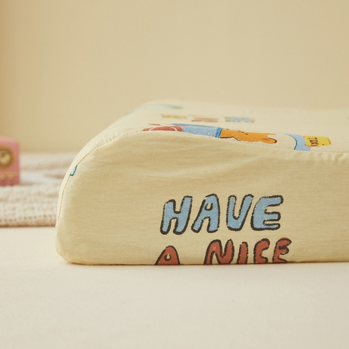 91家纺网 家纺一手货源 找家纺 翎盈家纺 2025新款纯棉小清新乳胶枕专用枕套 汽车乐园