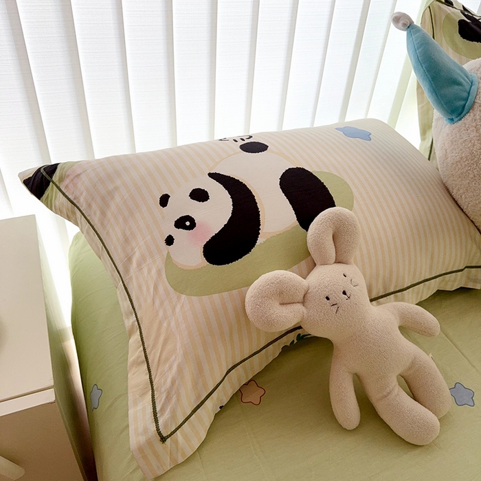 91家纺网 家纺一手货源 找家纺 于果 2025款全棉13370四件套（2） 小熊猫