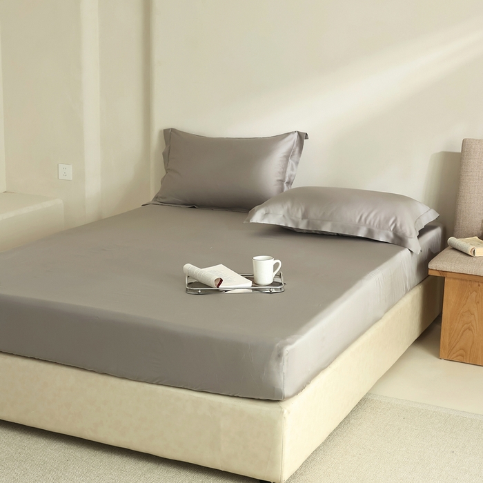 91家纺网 家纺一手货源 找家纺 法芙娜家纺 2025新款兰精天丝60天丝床笠 美丽咖