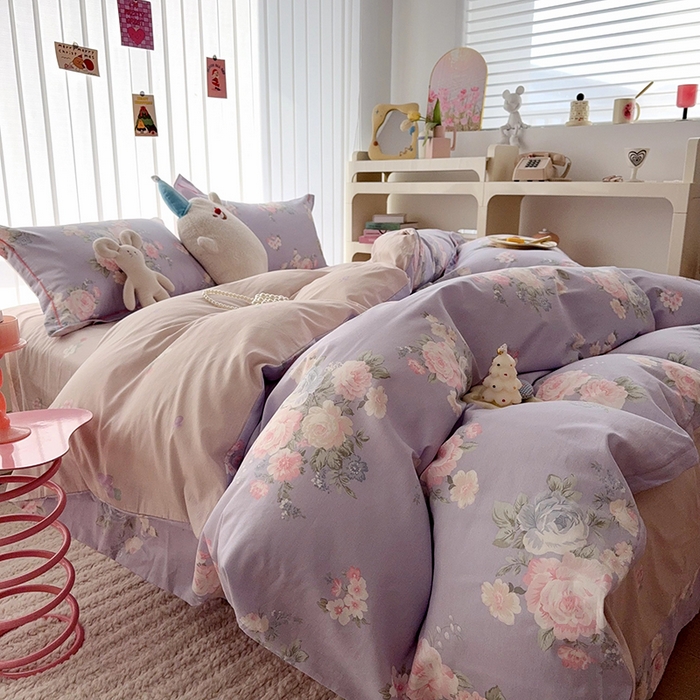 91家纺网 家纺一手货源 找家纺 于果 2025款全棉13370四件套（2） 梦柔