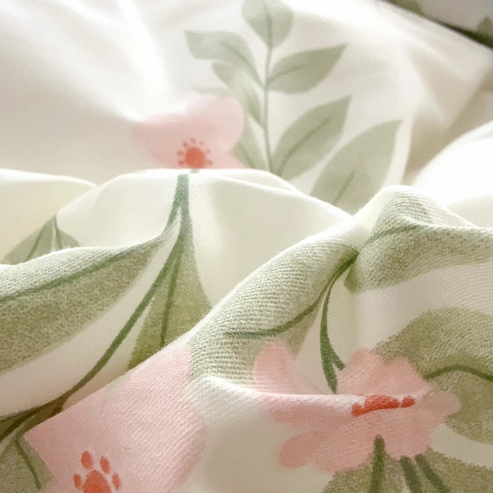 91家纺网 家纺一手货源 找家纺 于果 2025款全棉13370四件套（2） 扶绿花园