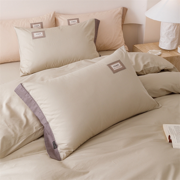 91家纺网 家纺一手货源 找家纺 艾莱家纺 2025新款A类精梳贴布纯棉刺绣花四件套-星澜 星澜-春绿