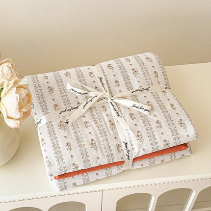 91家纺网 家纺一手货源 找家纺 （总）喜四方 2025新款全棉A类母婴级抗菌全棉双层纱四件套