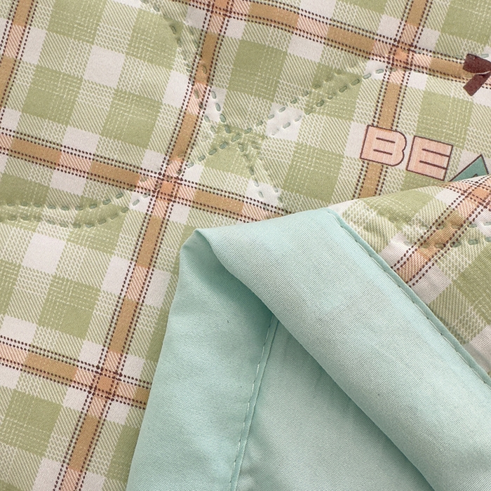 91家纺网 家纺一手货源 找家纺 悦织湾2025新款亲肤水洗棉夏被印花纯色升级版芦荟棉夏凉被空调被跑量款 印花-蝴蝶格