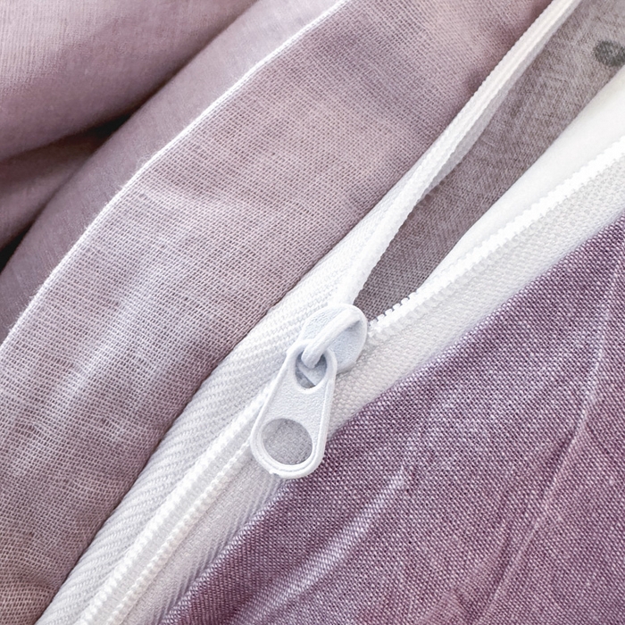 91家纺网 家纺一手货源 找家纺 喜四方 2025新款全棉A类母婴级抗菌全棉双层纱四件套 阿尔卑斯-紫